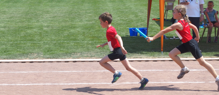 Staffellauf bei der Altersklasse U10